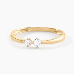 Bague Eugenio Or Jaune Diamant Synthétique