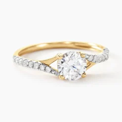Bague Evita Or Jaune Oxyde De Zirconium