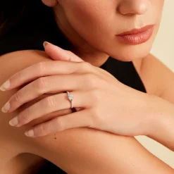 Bague Evita Or Jaune Oxyde De Zirconium