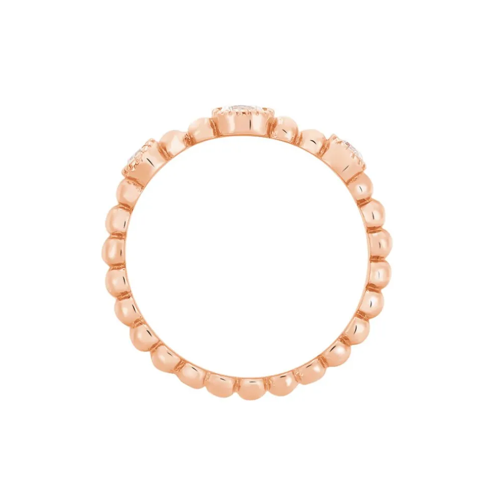 Bague Fahriye Argent Rose Oxyde De Zirconium