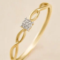 Bague Farila Or Jaune Diamant
