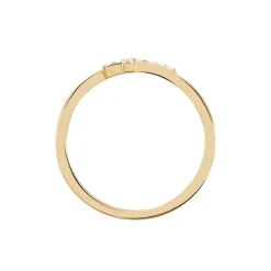 Bague Fatos Plaqué Or Jaune Oxyde De Zirconium