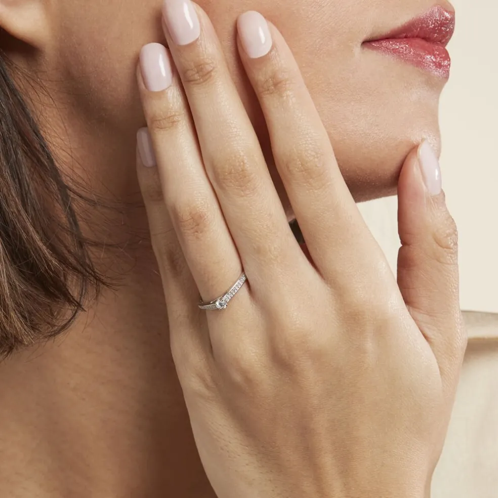Bague Finella Platine Blanc Diamant
