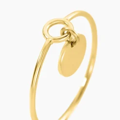 Bague Finesse Acier Jaune