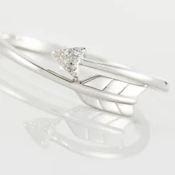 Bague Fleche Or Blanc Diamant