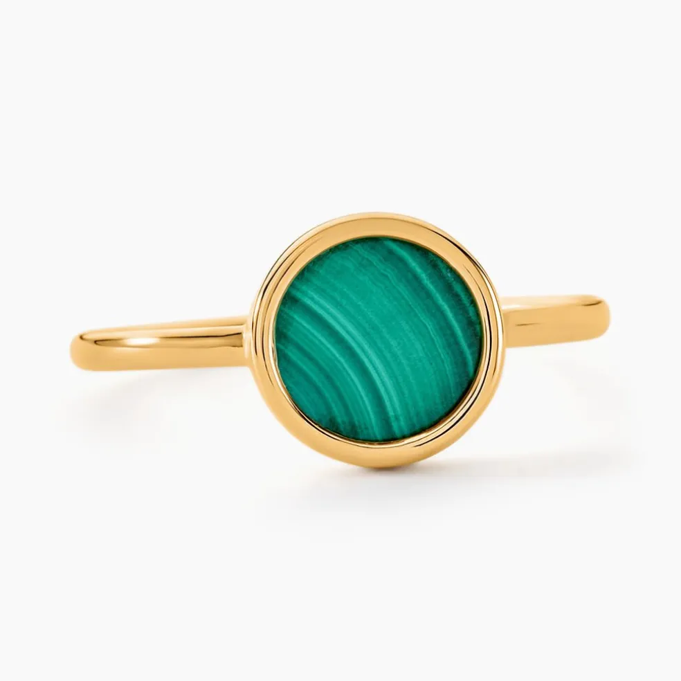 Bague Florica Or Jaune Malachite