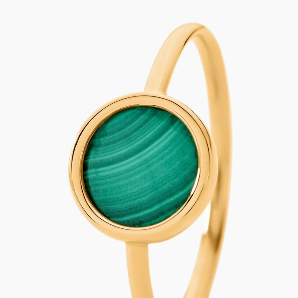 Bague Florica Or Jaune Malachite