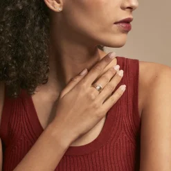 Bague Folia Plaqué Or Jaune