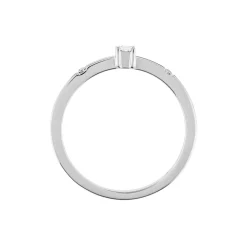 Bague Frey Argent Blanc Oxyde De Zirconium