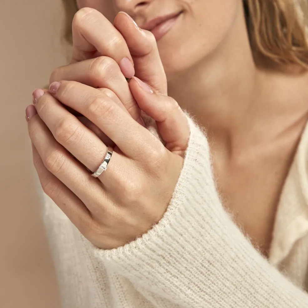 Bague Frey Argent Blanc Oxyde De Zirconium