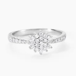 Bague Garoune Argent Blanc Oxyde De Zirconium