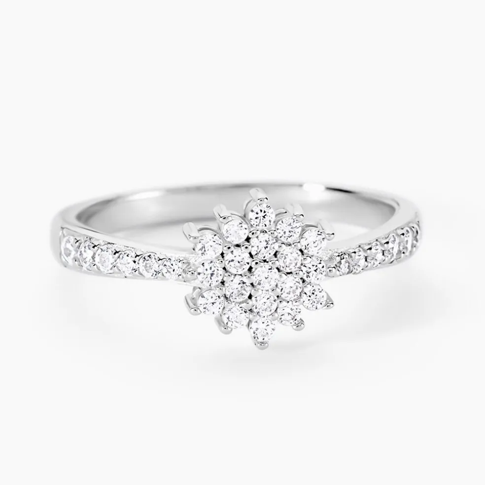 Bague Garoune Argent Blanc Oxyde De Zirconium