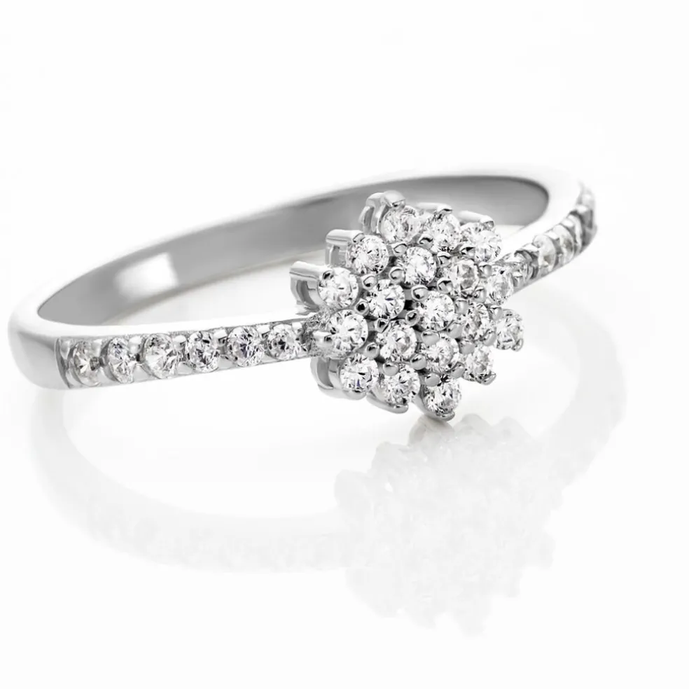 Bague Garoune Argent Blanc Oxyde De Zirconium