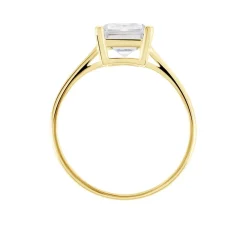 Bague Gatsby Or Jaune Oxyde De Zirconium