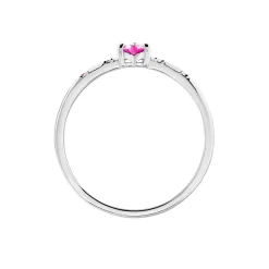 Bague Gemmie Argent Blanc Oxyde De Zirconium