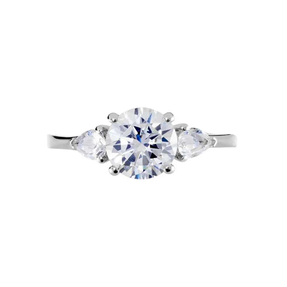 Bague Giana Or Blanc Oxyde De Zirconium