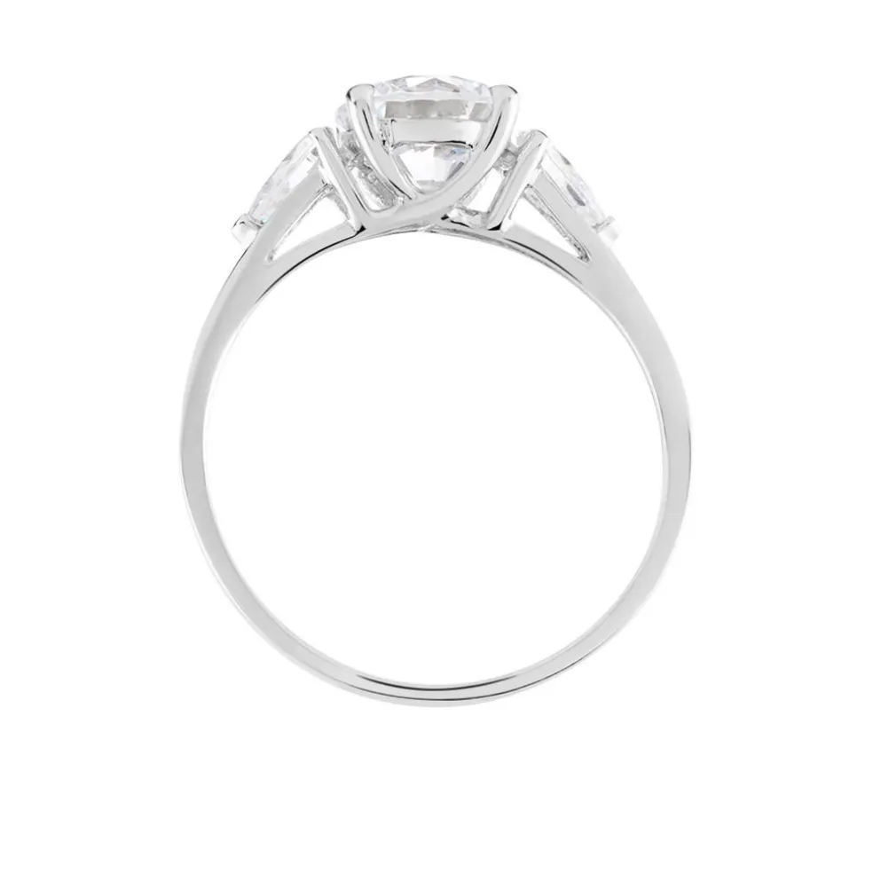 Bague Giana Or Blanc Oxyde De Zirconium