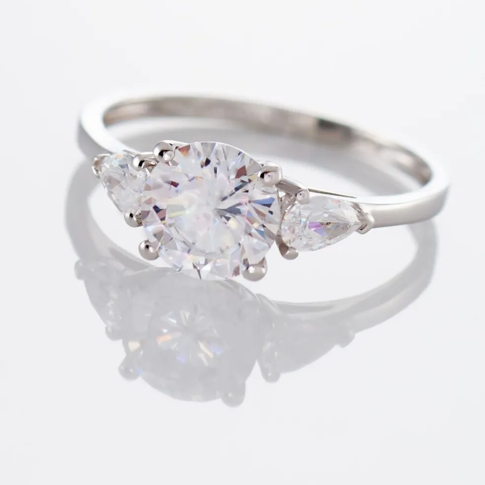 Bague Giana Or Blanc Oxyde De Zirconium