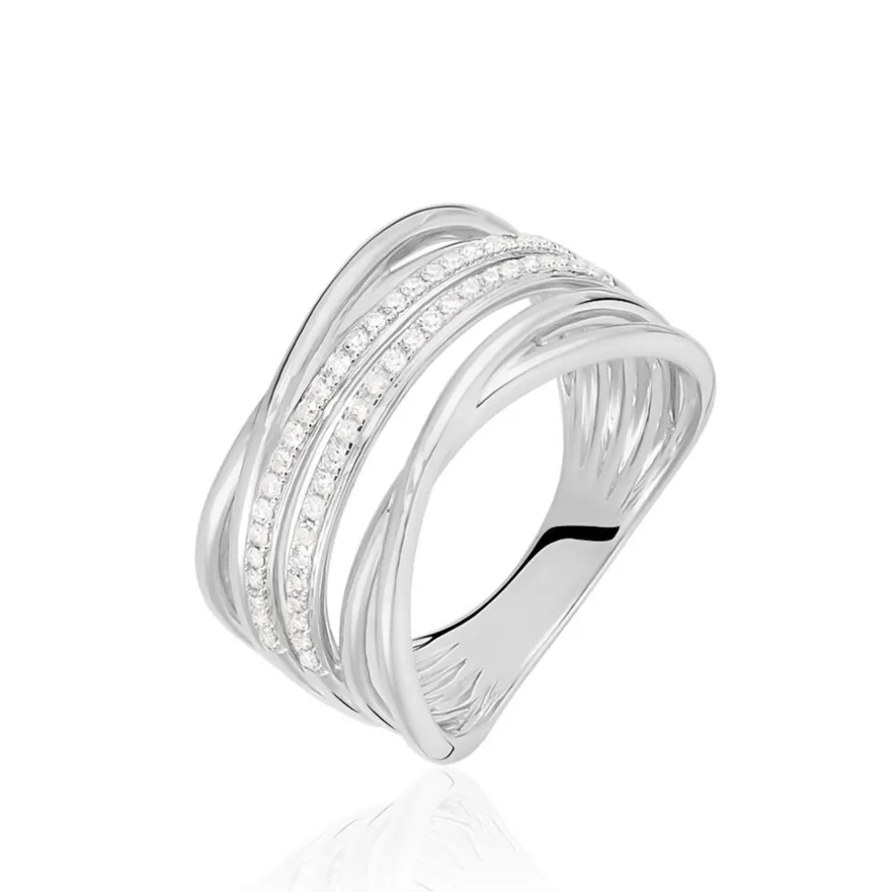 Bague Giseleae Or Blanc Diamant