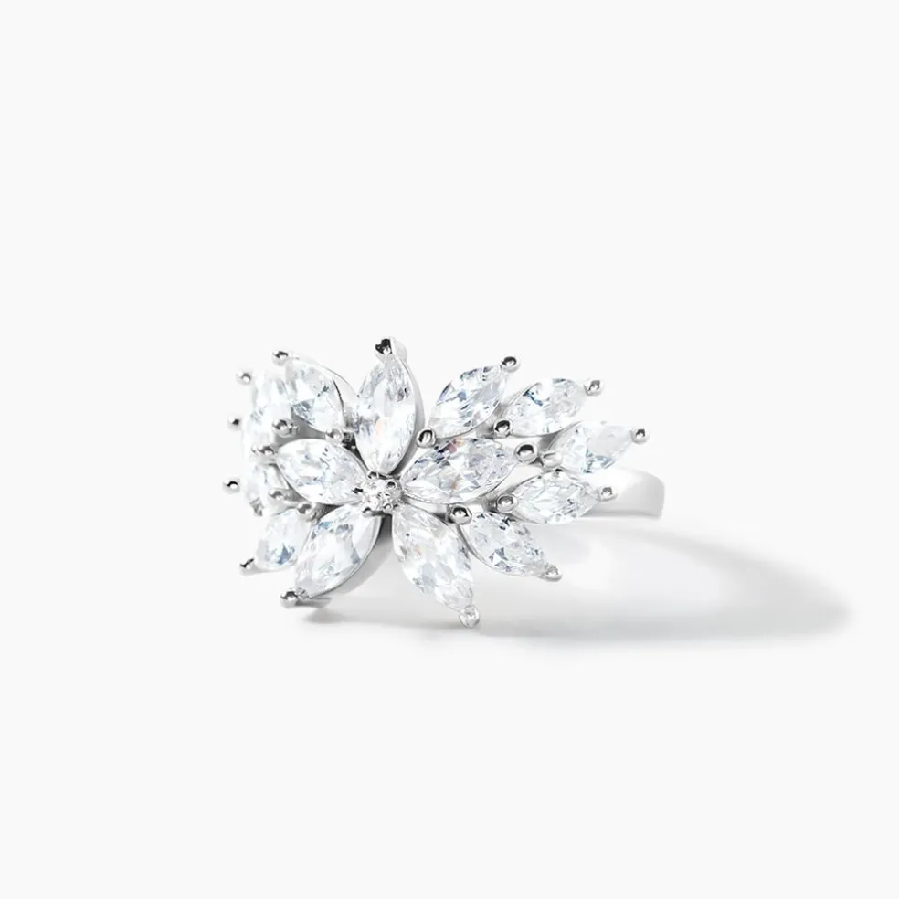 Bague Glow Up Argent Blanc Oxyde De Zirconium