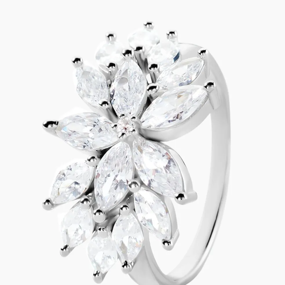 Bague Glow Up Argent Blanc Oxyde De Zirconium