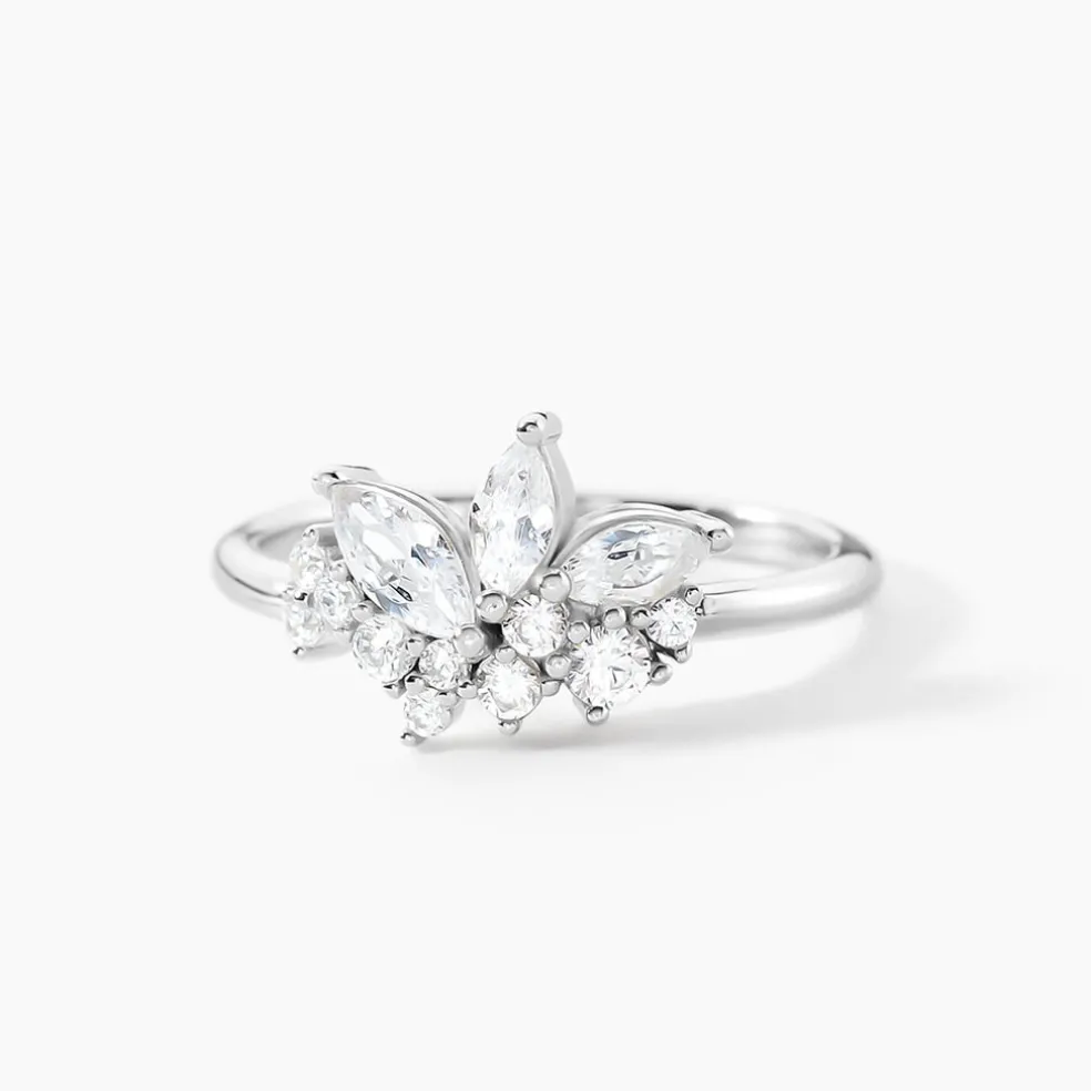 Bague Glow Up Argent Blanc Oxyde De Zirconium