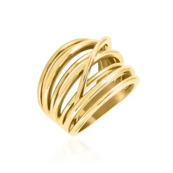 Bague Gold Aura Acier Jaune