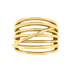 Bague Gold Aura Acier Jaune