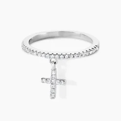 Bague Gorane Argent Blanc Oxyde De Zirconium