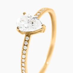 Bague Gotam Or Jaune Oxyde De Zirconium