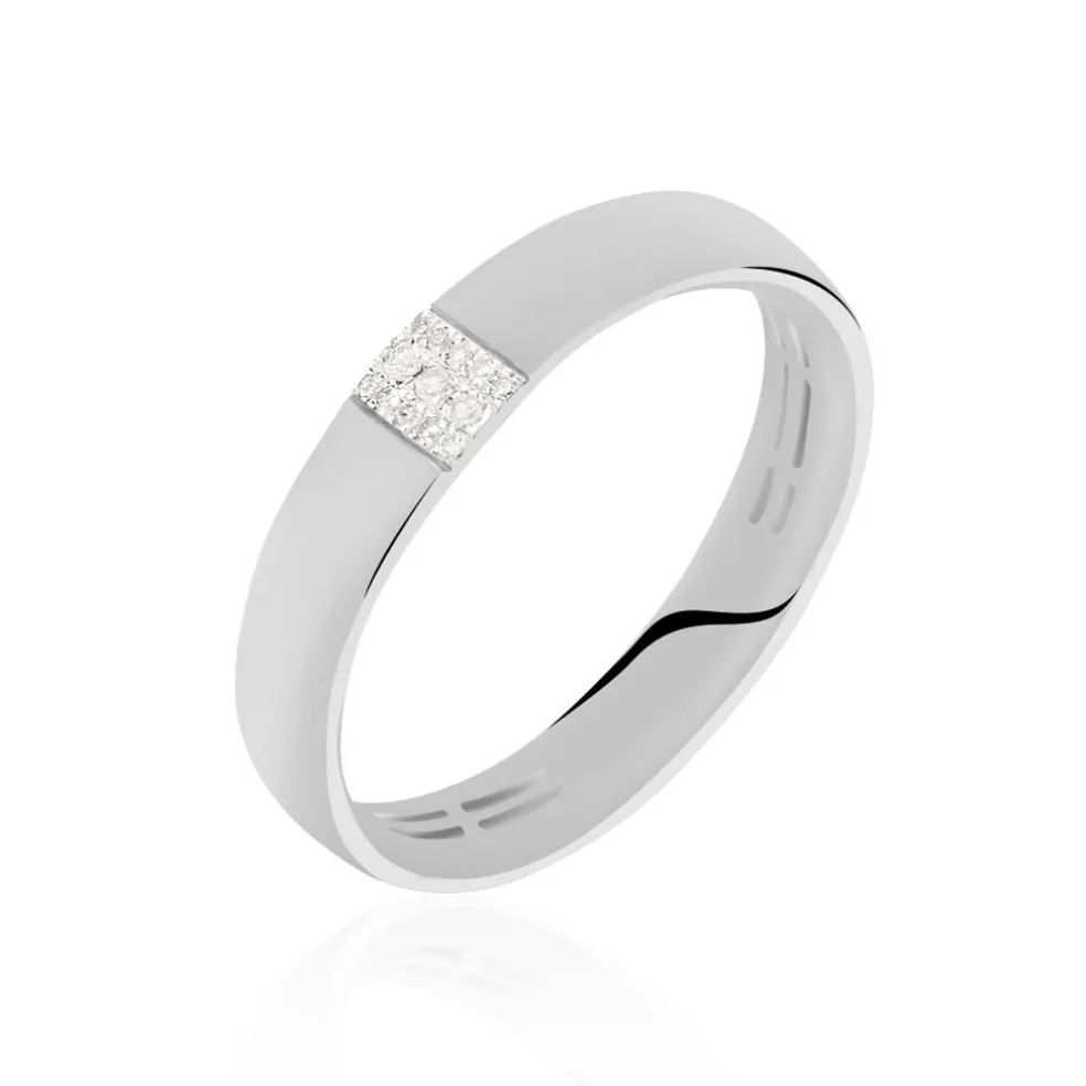 Bague Hajila Or Blanc Diamant
