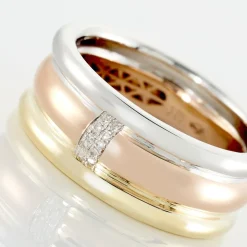 Bague Hajila Or Tricolore Diamant