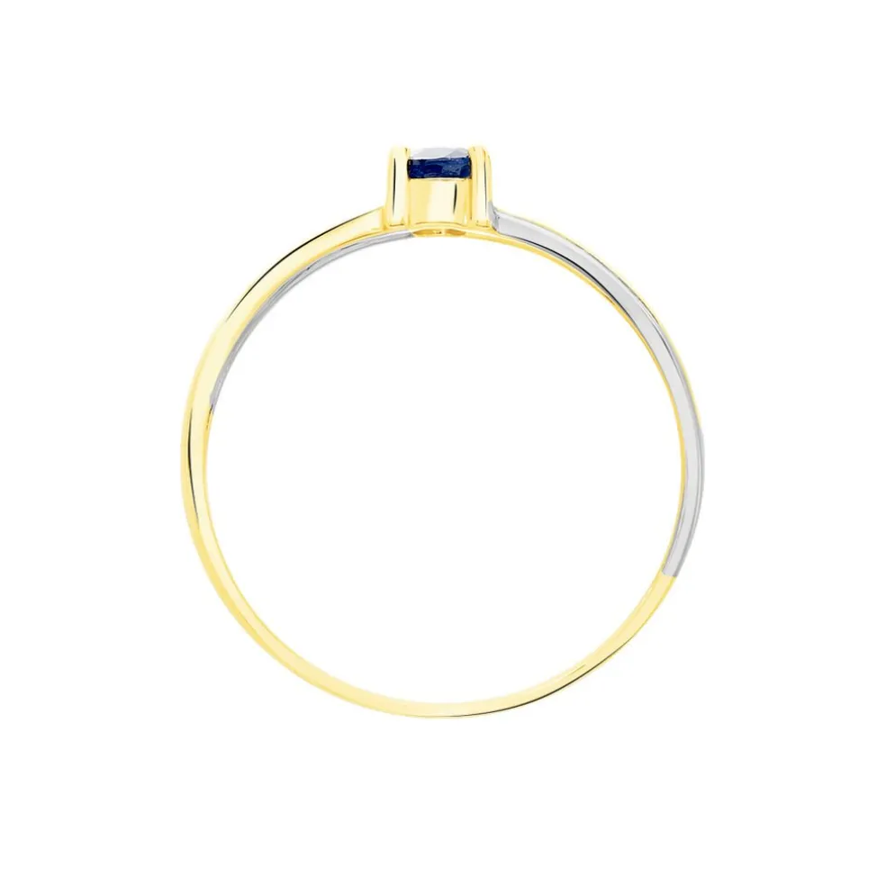 Bague Hannah Or Bicolore Saphir