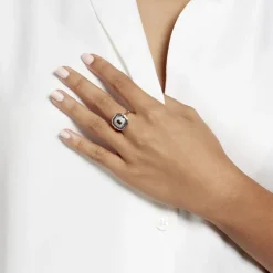Bague Hans Plaqué Or Oxyde Pierre