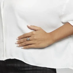 Bague Hans Plaqué Or Oxyde Pierre