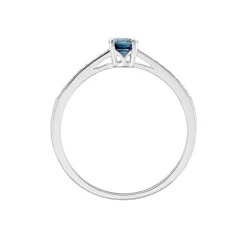 Bague Hardy Or Blanc Saphir Diamant