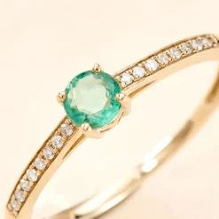 Bague Hardy Or Jaune Emeraude Diamant