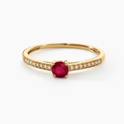 Bague Hardy Or Jaune Rubis Diamant