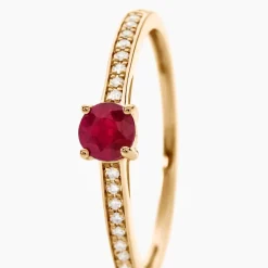 Bague Hardy Or Jaune Rubis Diamant