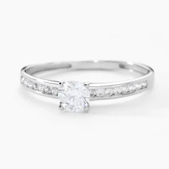 Bague Harem Or Blanc Oxyde