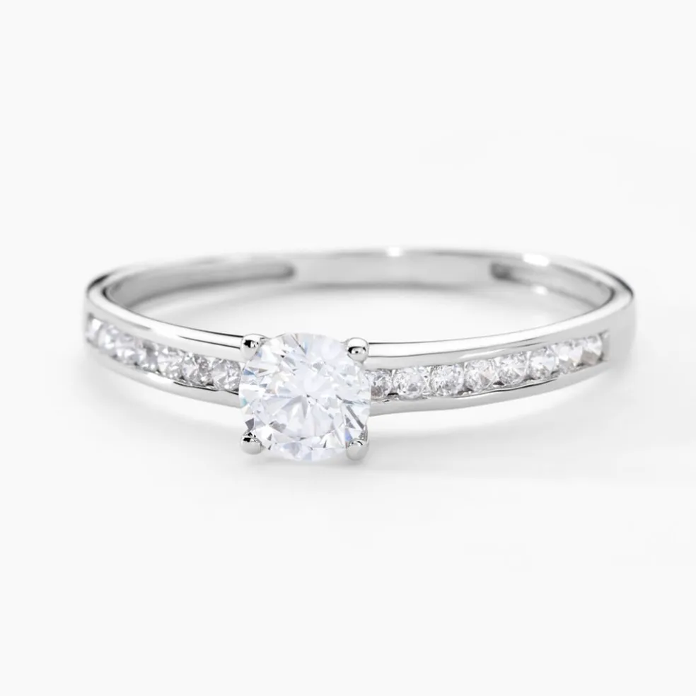 Bague Harem Or Blanc Oxyde