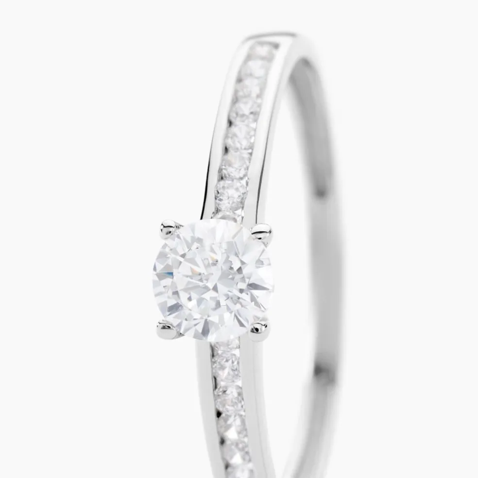 Bague Harem Or Blanc Oxyde