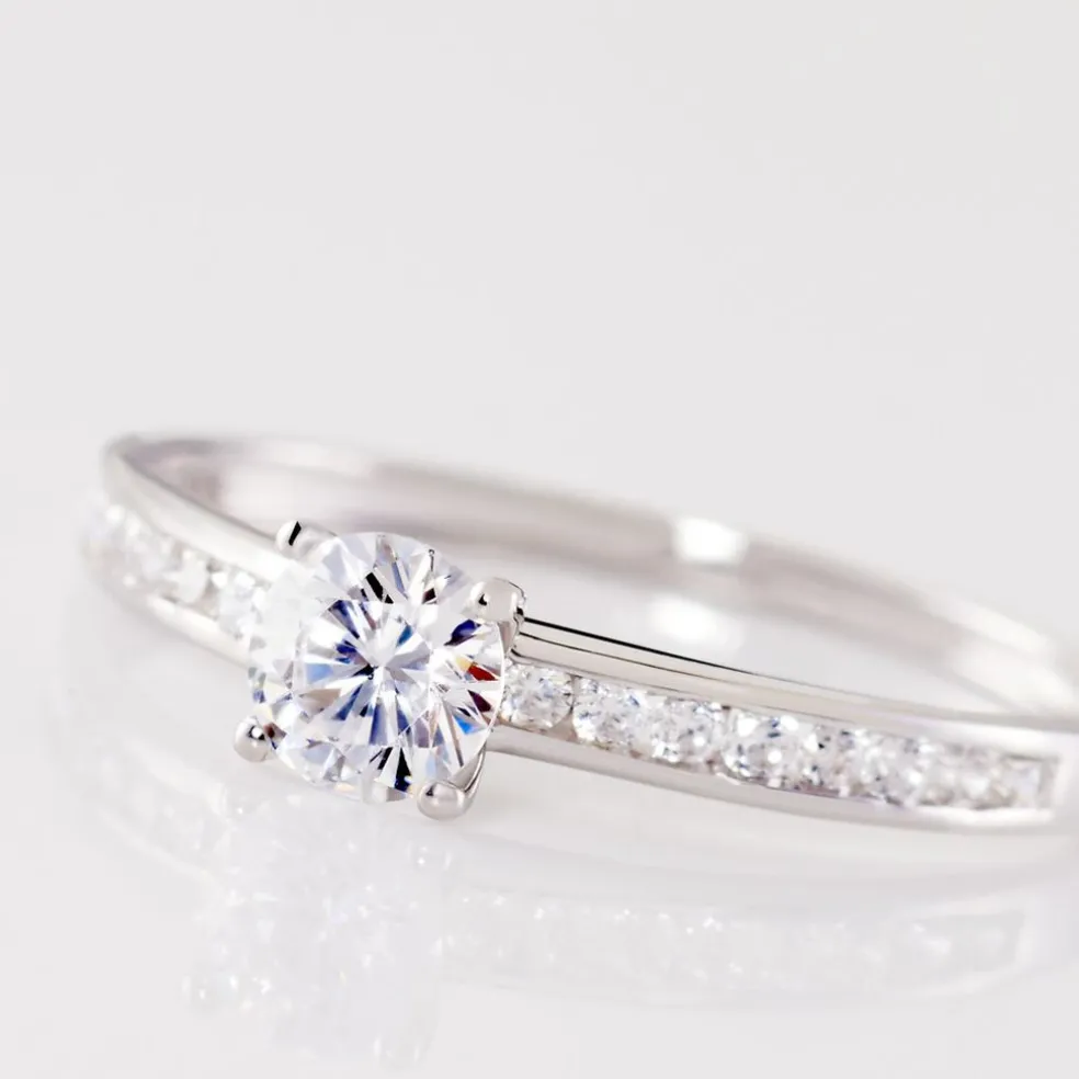 Bague Harem Or Blanc Oxyde