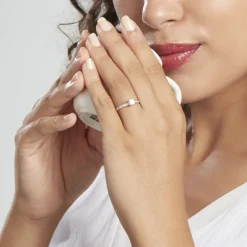 Bague Harem Or Blanc Oxyde