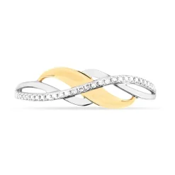Bague Helene Or Bicolore Diamant