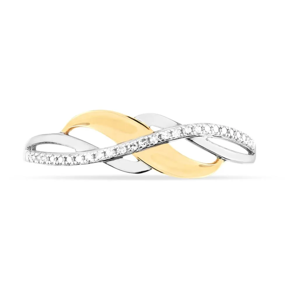 Bague Helene Or Bicolore Diamant