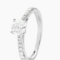 Bague Hemera Ld Platine Blanc Diamant Synthétique