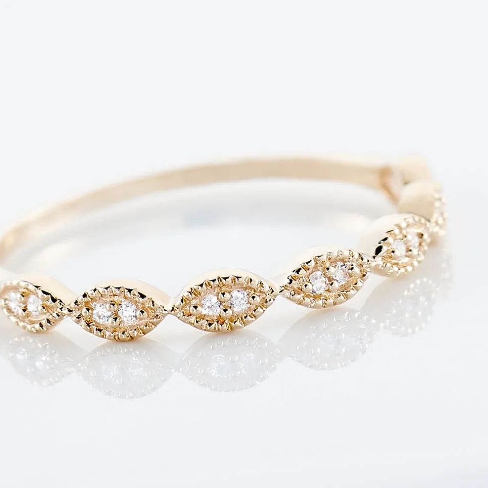 Bague Hestia Or Rose Oxyde De Zirconium