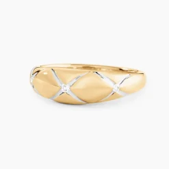 Bague Hildreth Or Jaune Diamant