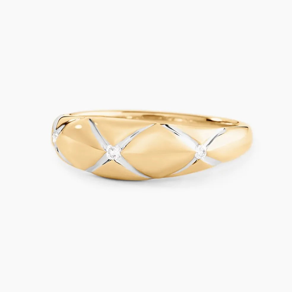 Bague Hildreth Or Jaune Diamant